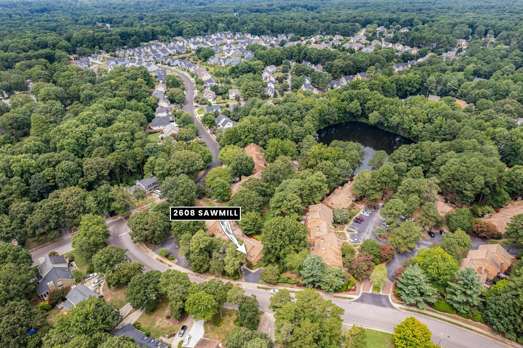 2608 Sawmill Road Raleigh, NC 27613 - Photo 26 of 29 Aerial View