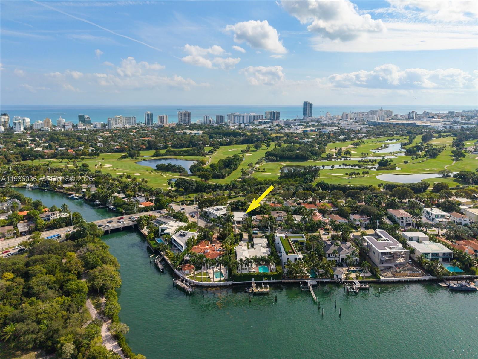 3141 North Bay Road Miami Beach, FL 33140 - Photo 48 of 50 an aerial view of residential houses with outdoor space
