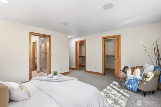 a bathroom with a sink and a large mirror