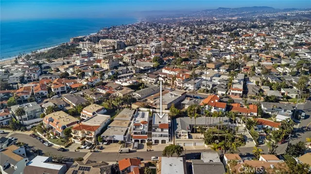 an aerial view of multiple house