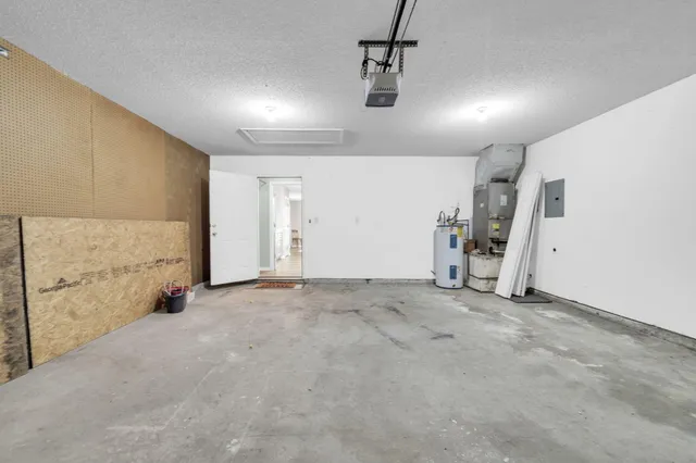 an empty room with painted walls