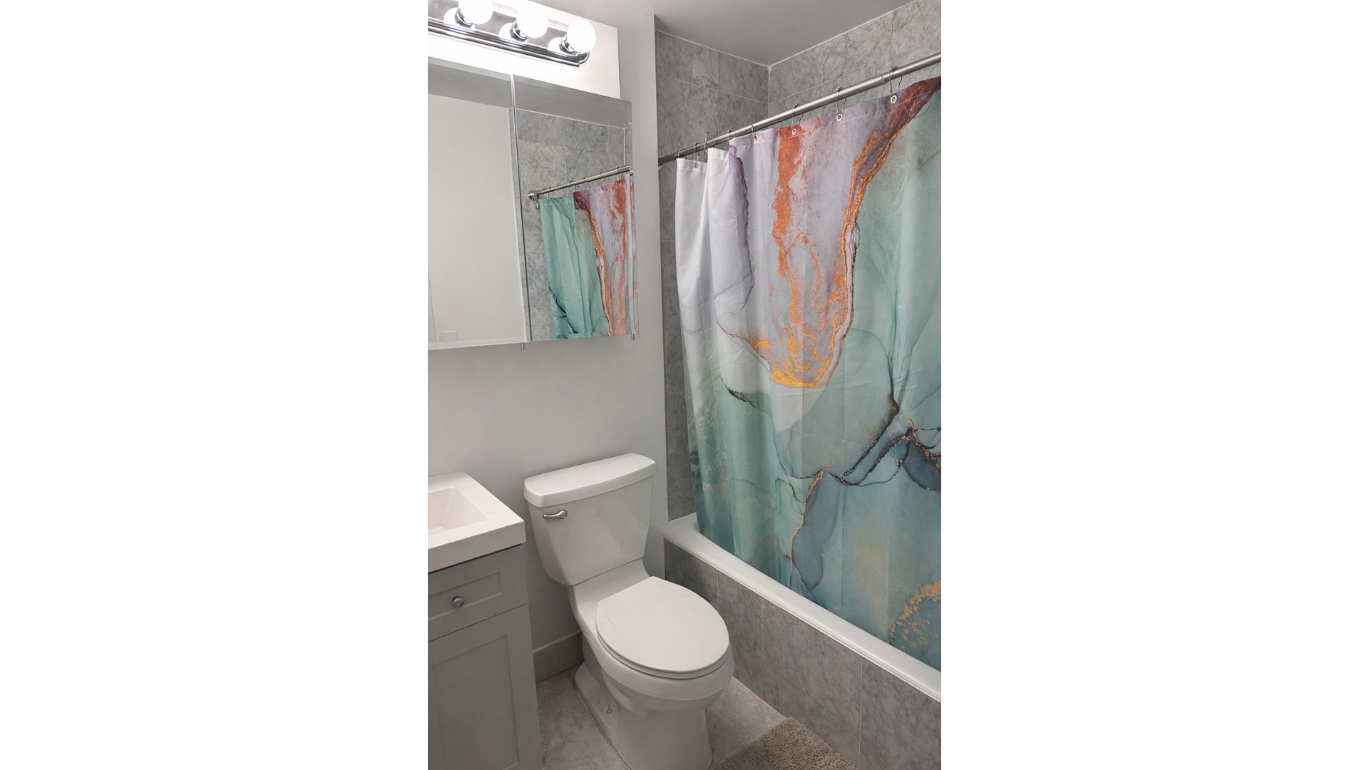 380 Rector Place, Unit 15C Manhattan, NY 10280 - Photo 5 of 6 a bathroom with a toilet and a shower