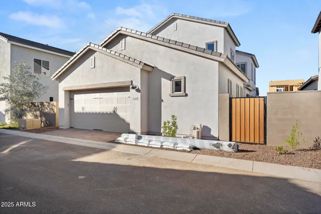 a backyard of a house