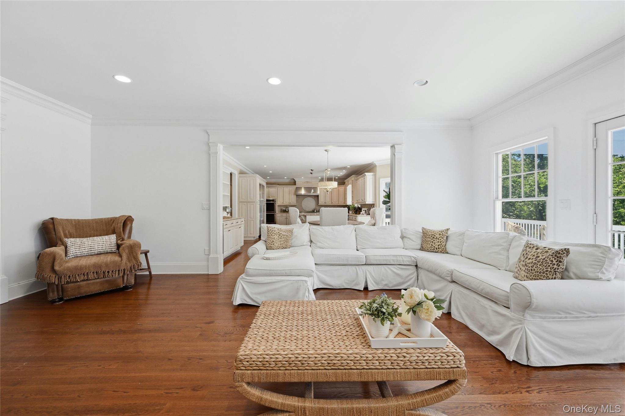 1330 Ridge Road Laurel Hollow, NY 11791 - Photo 13 of 47 Family Room Open to Kitchen