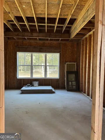 a big room with closet area