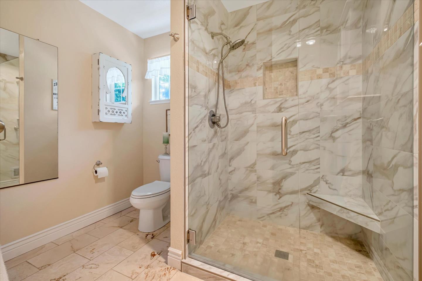 10 Linden Road Watsonville, CA 95076 - Photo 23 of 38 a bathroom with a toilet and a shower