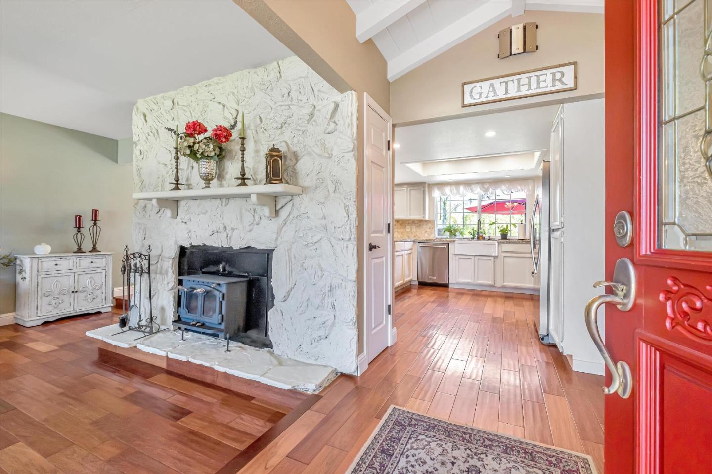10 Linden Road Watsonville, CA 95076 - Photo 5 of 38 a living room with furniture and a fireplace