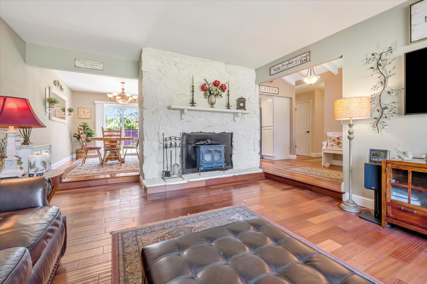 10 Linden Road Watsonville, CA 95076 - Photo 6 of 38 a living room with furniture and a fireplace