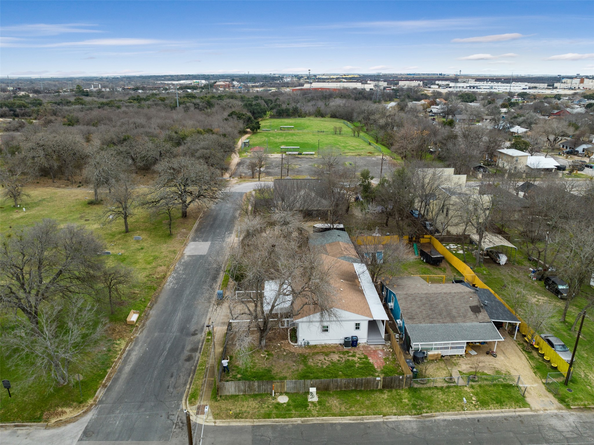 901 Valdez Street, Unit 13 Austin, TX 78741 - Photo 25 of 38 an aerial view of a house with a lake view