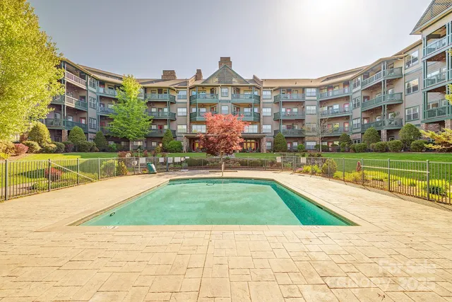 a view of building with yard