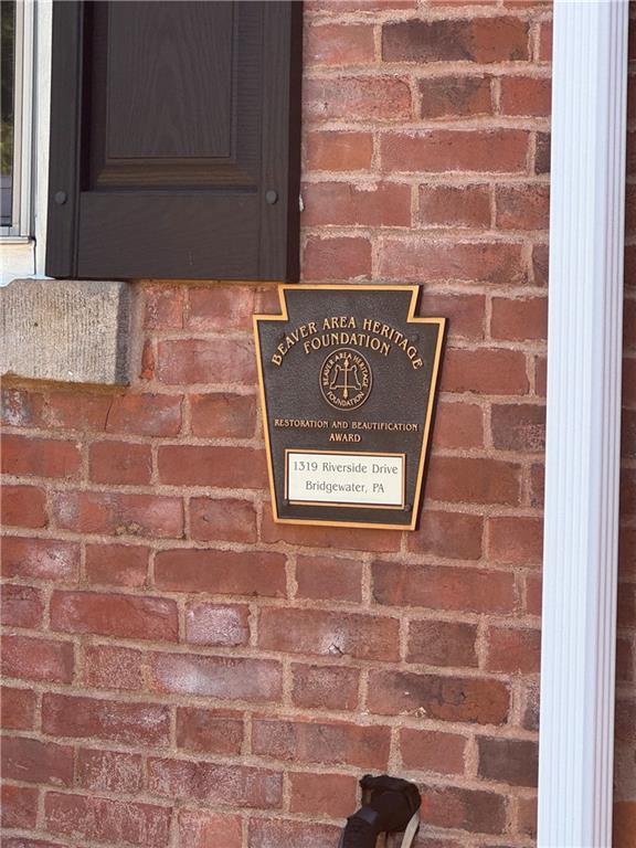 1319 Riverside Drive, Unit 200 Beaver, PA 15009 - Photo 14 of 22 Beaver Co Heritage Foundation plaque
