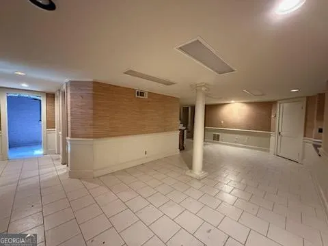 a view of an empty room