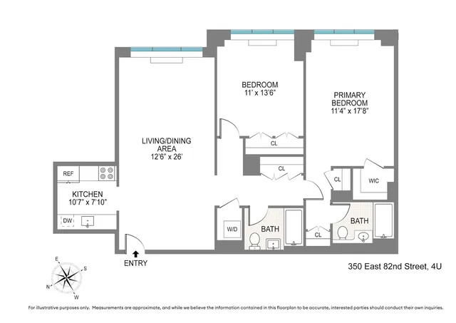 $1,450,000 | 350 East 82nd Street, Unit 4U | Upper East Side