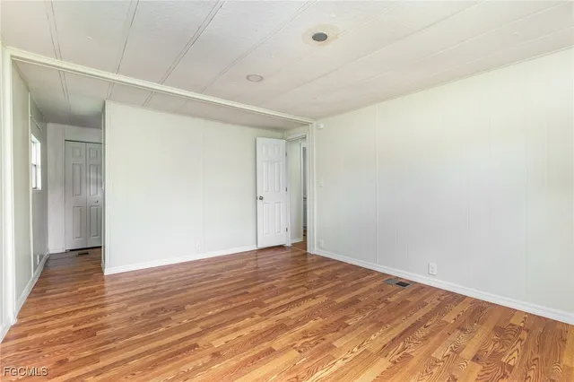 a view of an empty room