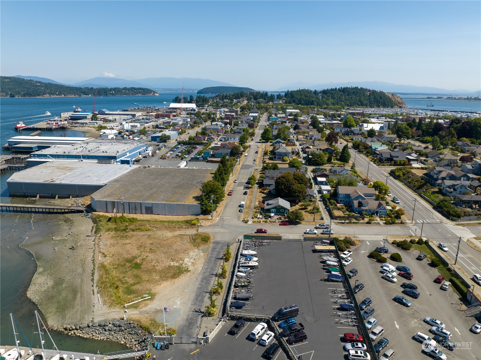 1502 5th Street Anacortes, WA 98221 - Photo 8 of 15 an aerial view of residential houses with outdoor space