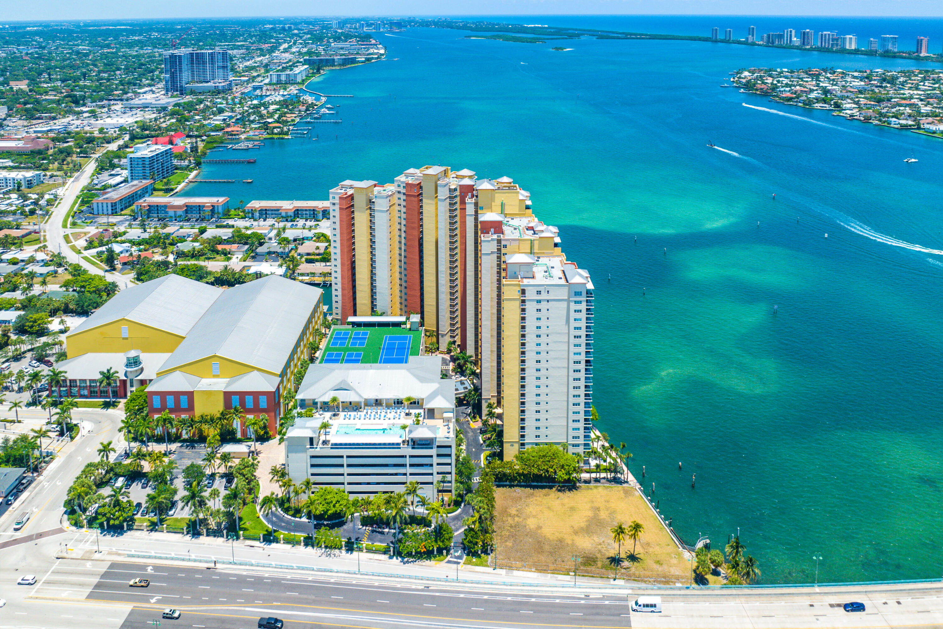 2650 Lake Shore Drive, Unit 1705 Riviera Beach, FL 33404 - Photo 28 of 35 a view of a city with tall buildings