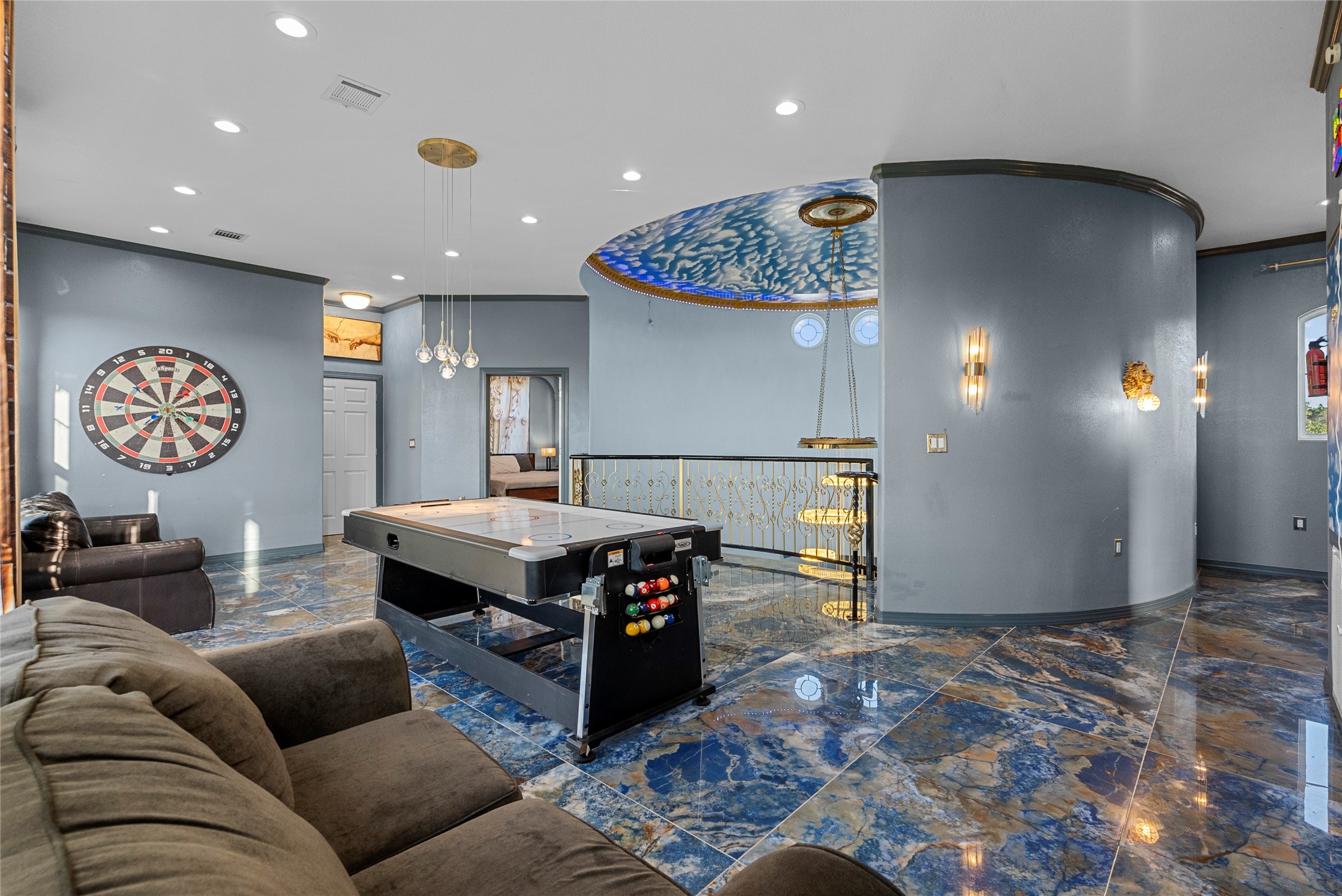 1259 County Road 147 Alvin, TX 77511 - Photo 28 of 49 2nd floor recreation area and foyer to staircases