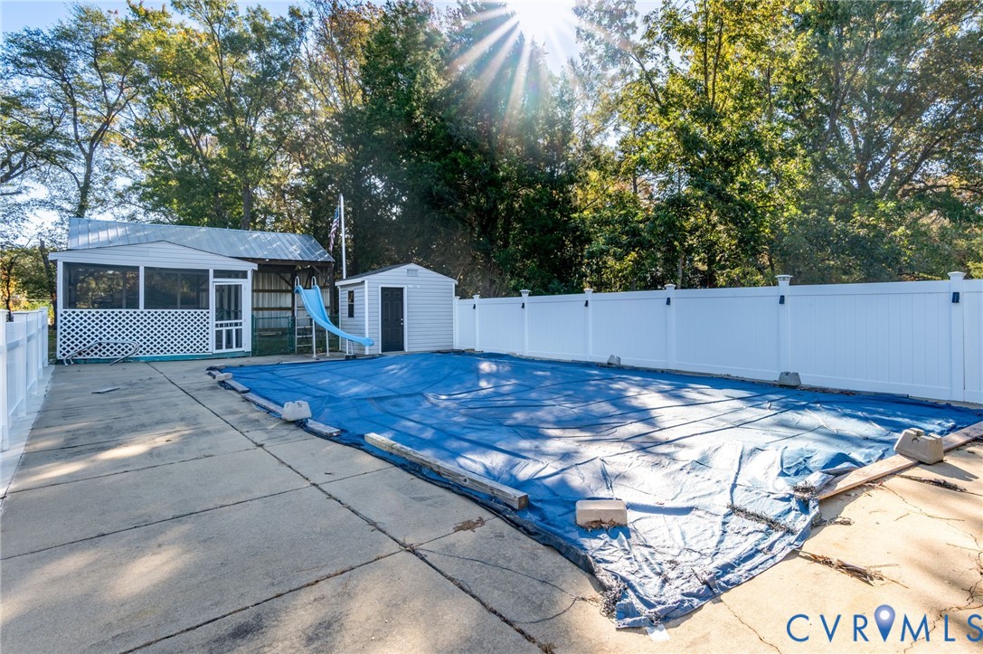 19011 Matoaca Road Petersburg, VA 23803 - Photo 33 of 44 a view of a backyard