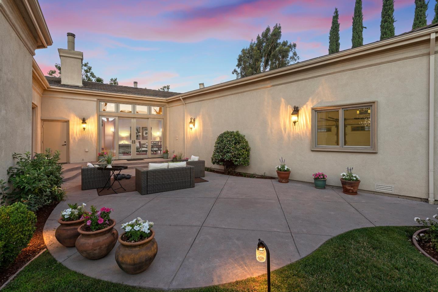 17682 Blanchard Drive Monte Sereno, CA 95030 - Photo 33 of 35 a view of a patio with couple of chairs in front of it
