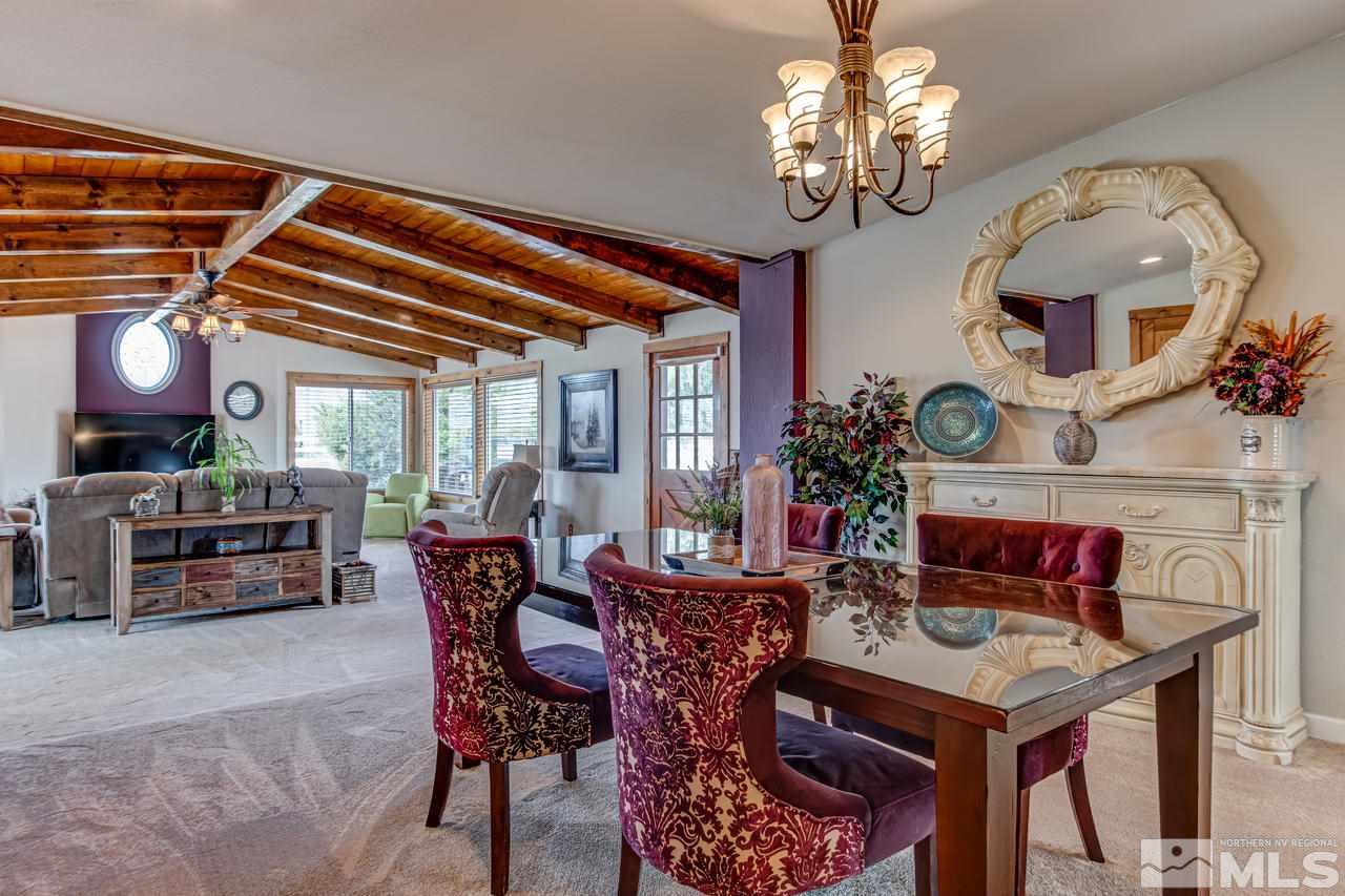 2170 Soda Lake Road Fallon, NV 89406 - Photo 5 of 25 a view of a dining room with furniture and a chandelier