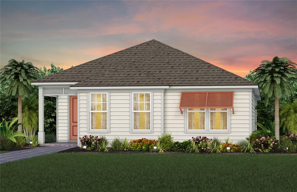 Bordeaux Home Coastal Exterior Design. Artistic rendering for this new construction home. Pictures are for illustrative purposes only. Elevations, colors and options may vary.