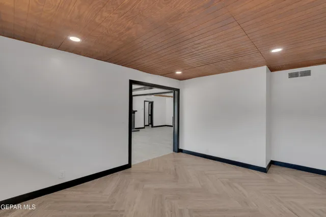 a view of an empty room