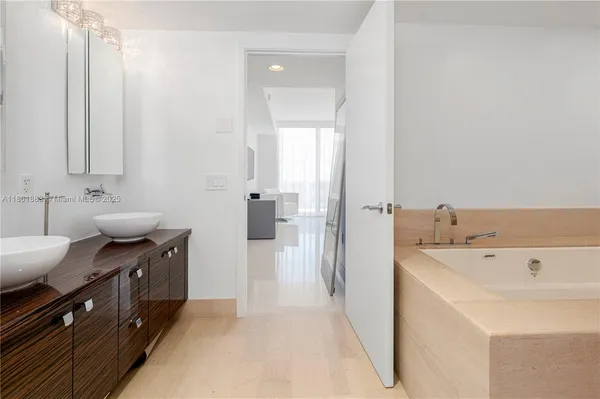 a view of an ocean and beach