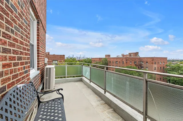 a view of city from balcony