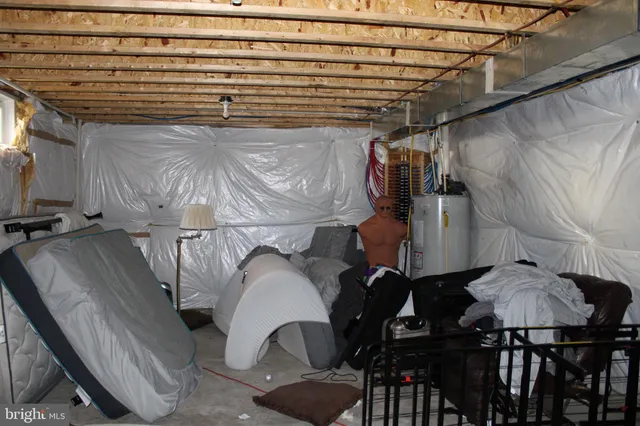 a view of storage and utility room