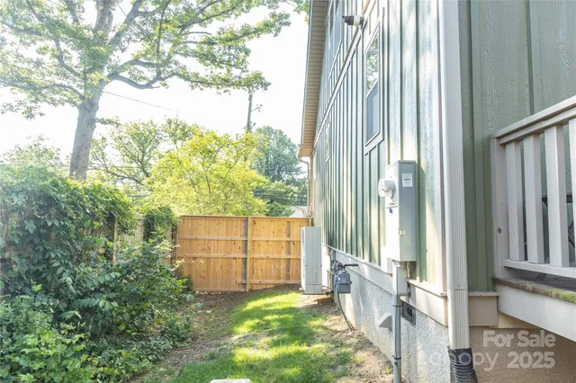 a backyard of a house