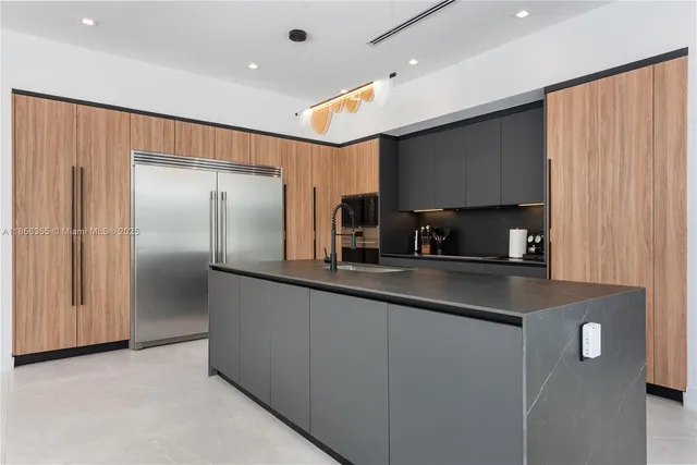 a view of an outdoor dining space with furniture