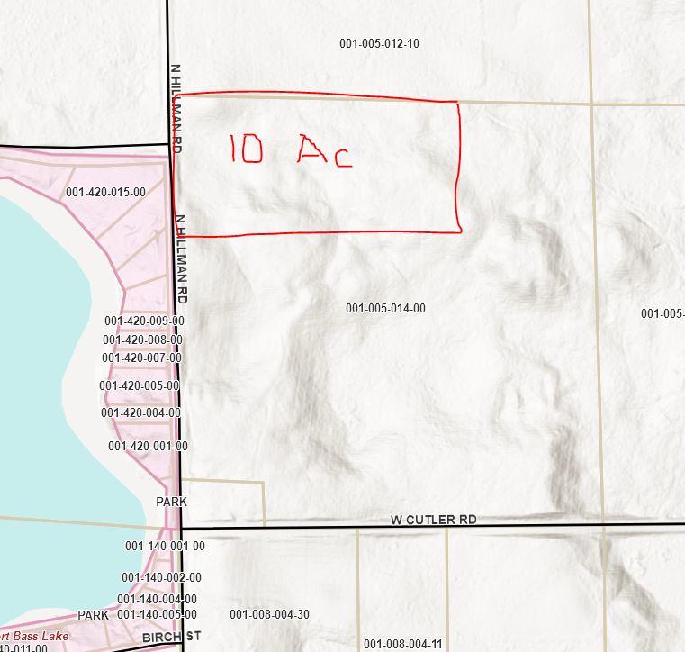 Hillman Road Six Lakes, MI 48886 - Photo 1 of 6 10 Acre Cutler Rd
