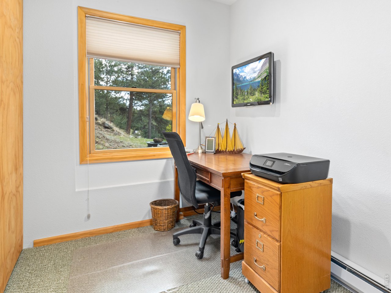 1002 Streamside Drive Drake, CO 80515 - Photo 28 of 37 a view of a workspace with furniture and a window