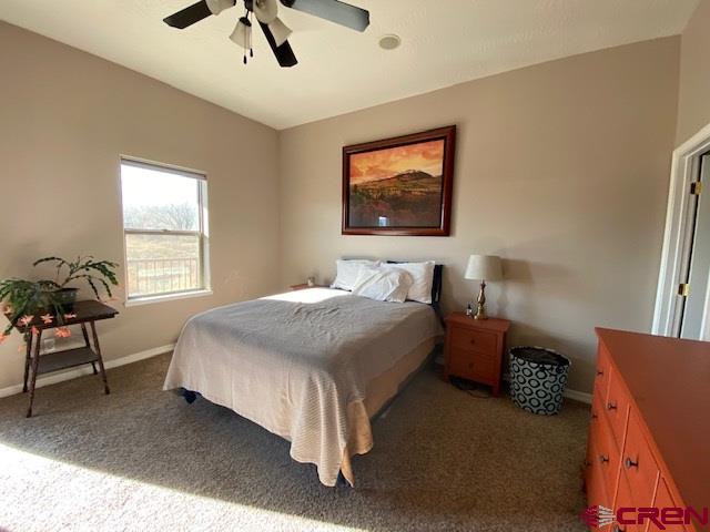 24194 Rd L Cortez, CO 81321 - Photo 13 of 30 a bedroom with a bed and a chandelier