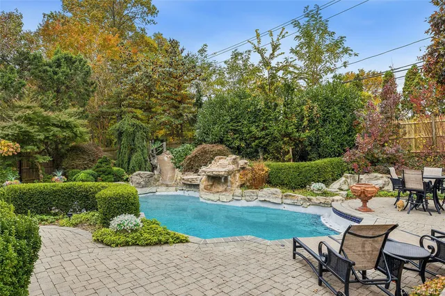 a view of a tables and chairs in the patio