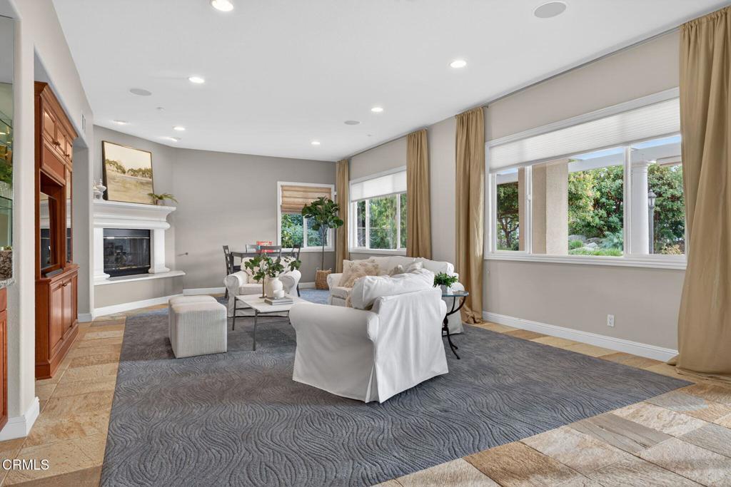 5352 Plata Rosa Court Camarillo, CA 93012 - Photo 20 of 75 a living room with furniture and a fireplace