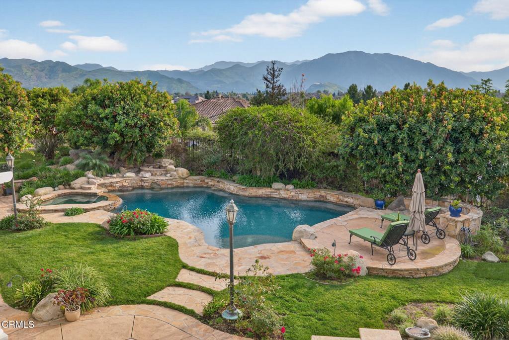 5352 Plata Rosa Court Camarillo, CA 93012 - Photo 43 of 75 a view of a garden with a lake