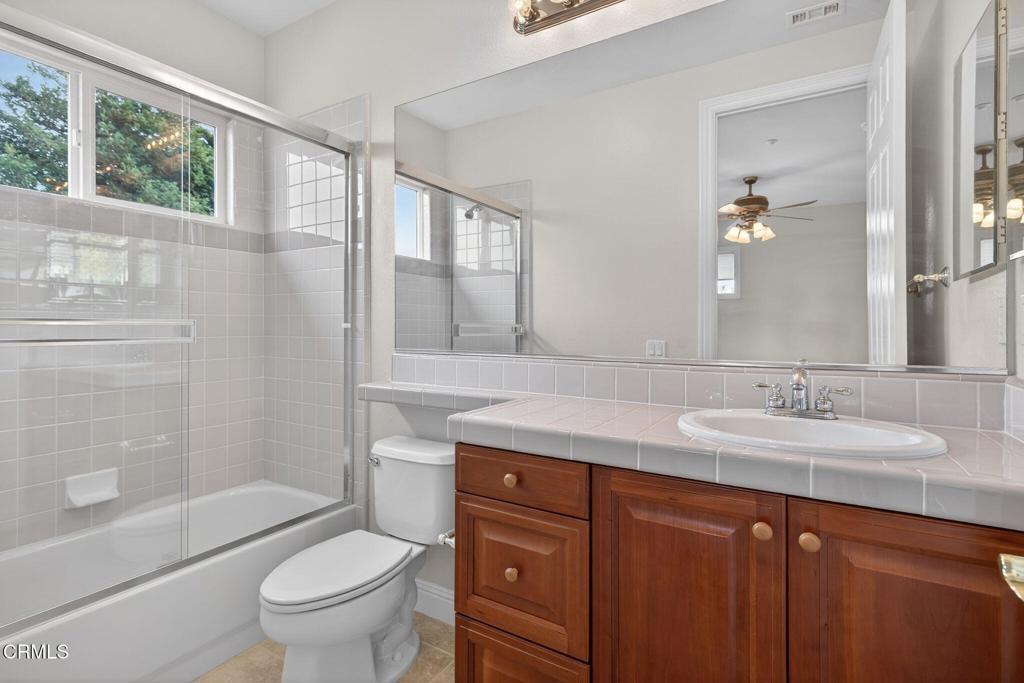 5352 Plata Rosa Court Camarillo, CA 93012 - Photo 52 of 75 a spacious bathroom with a granite countertop sink toilet and shower