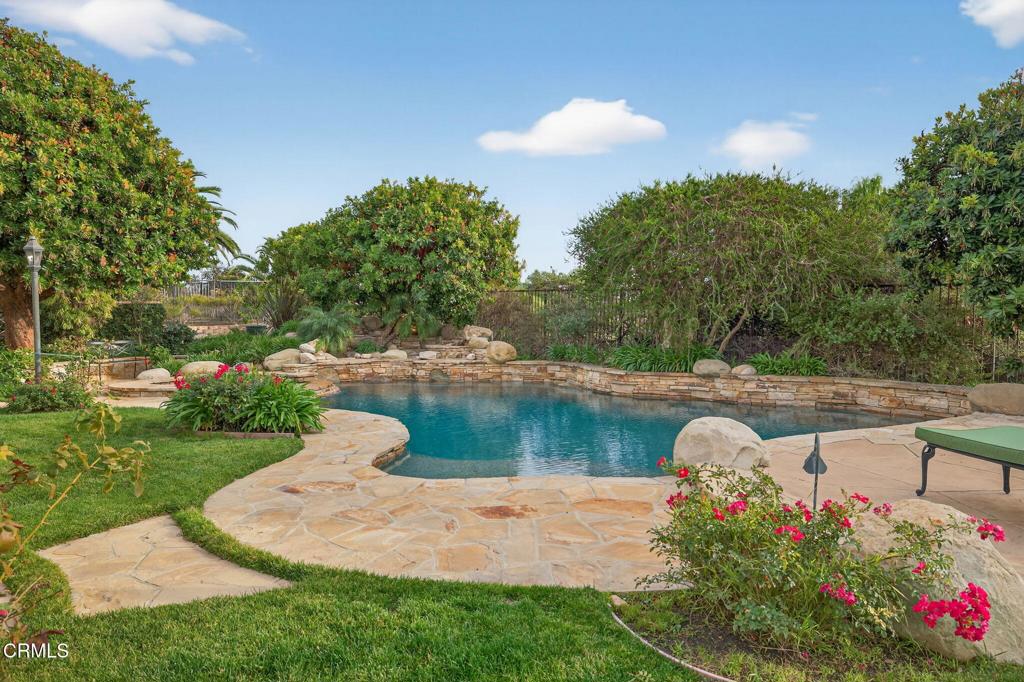 5352 Plata Rosa Court Camarillo, CA 93012 - Photo 60 of 75 a view of a fountain in front of a house with a fountain