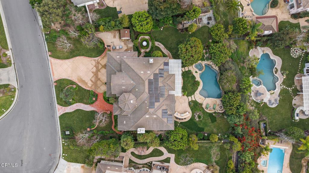 5352 Plata Rosa Court Camarillo, CA 93012 - Photo 73 of 75 an aerial view of residential house with outdoor space and swimming pool