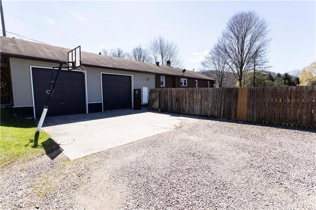 a house with trees in front of it