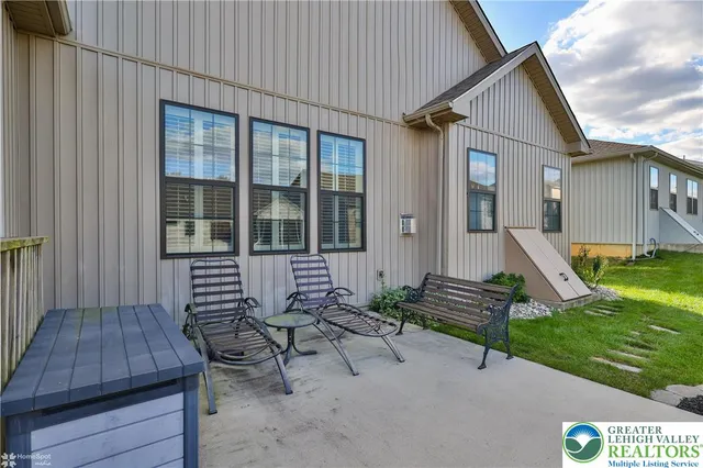 a house view with a seating space