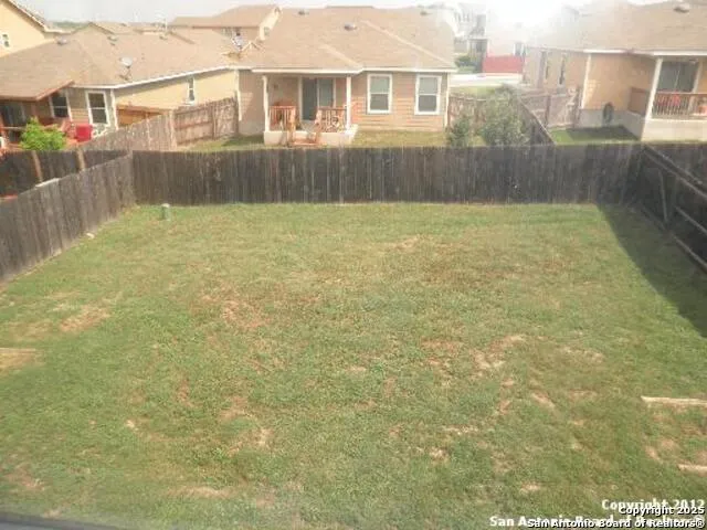 a view of a bathroom with a bathtub