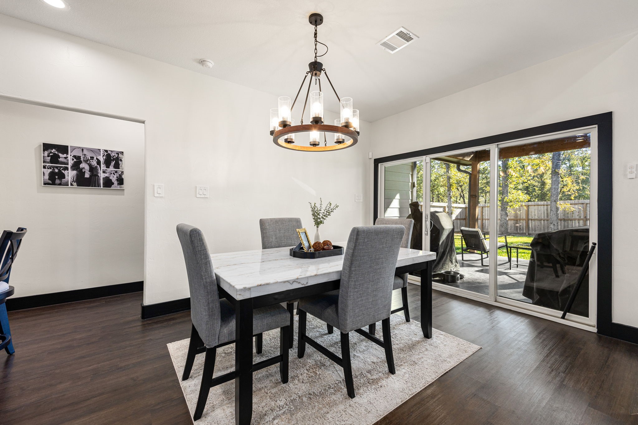 24571 Armagh Road Hempstead, TX 77445 - Photo 21 of 45 a view of a dining room with furniture window and wooden floor