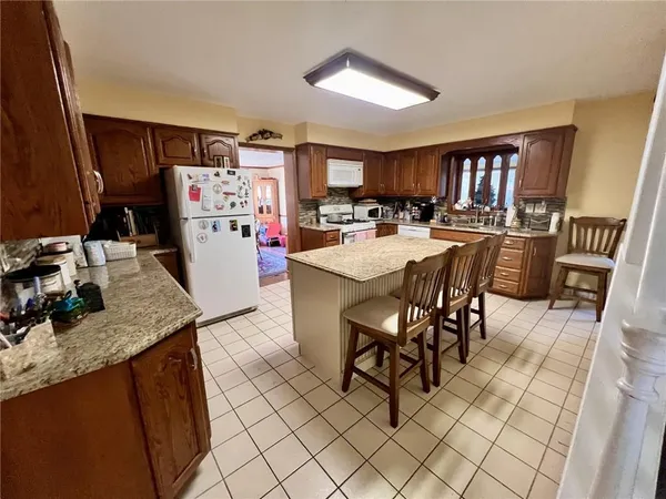 a view of kitchen dining space with furniture