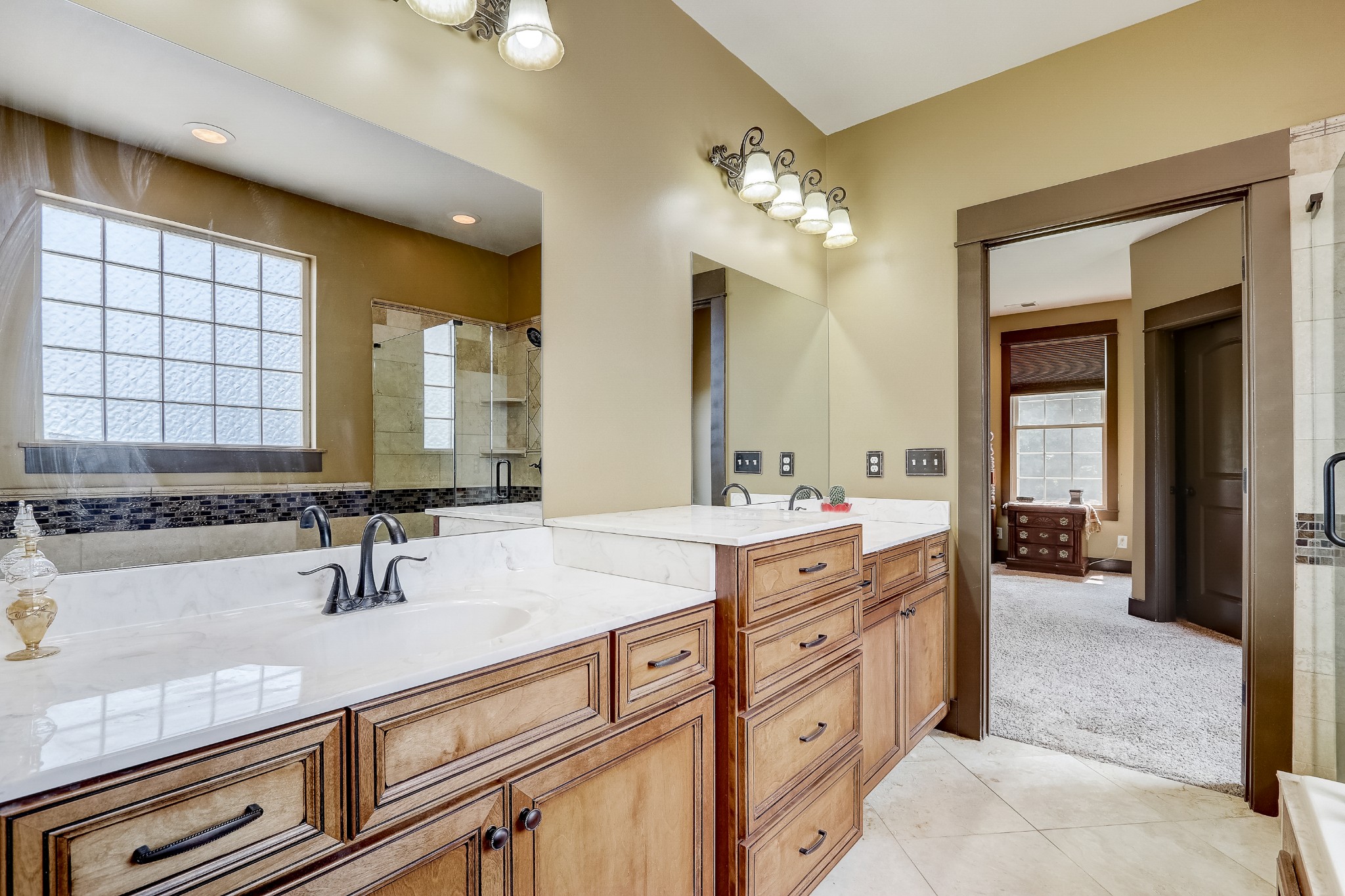 6745 Lovel Cook Road Springfield, TN 37172 - Photo 29 of 45 a bathroom with a double vanity sink mirror and double