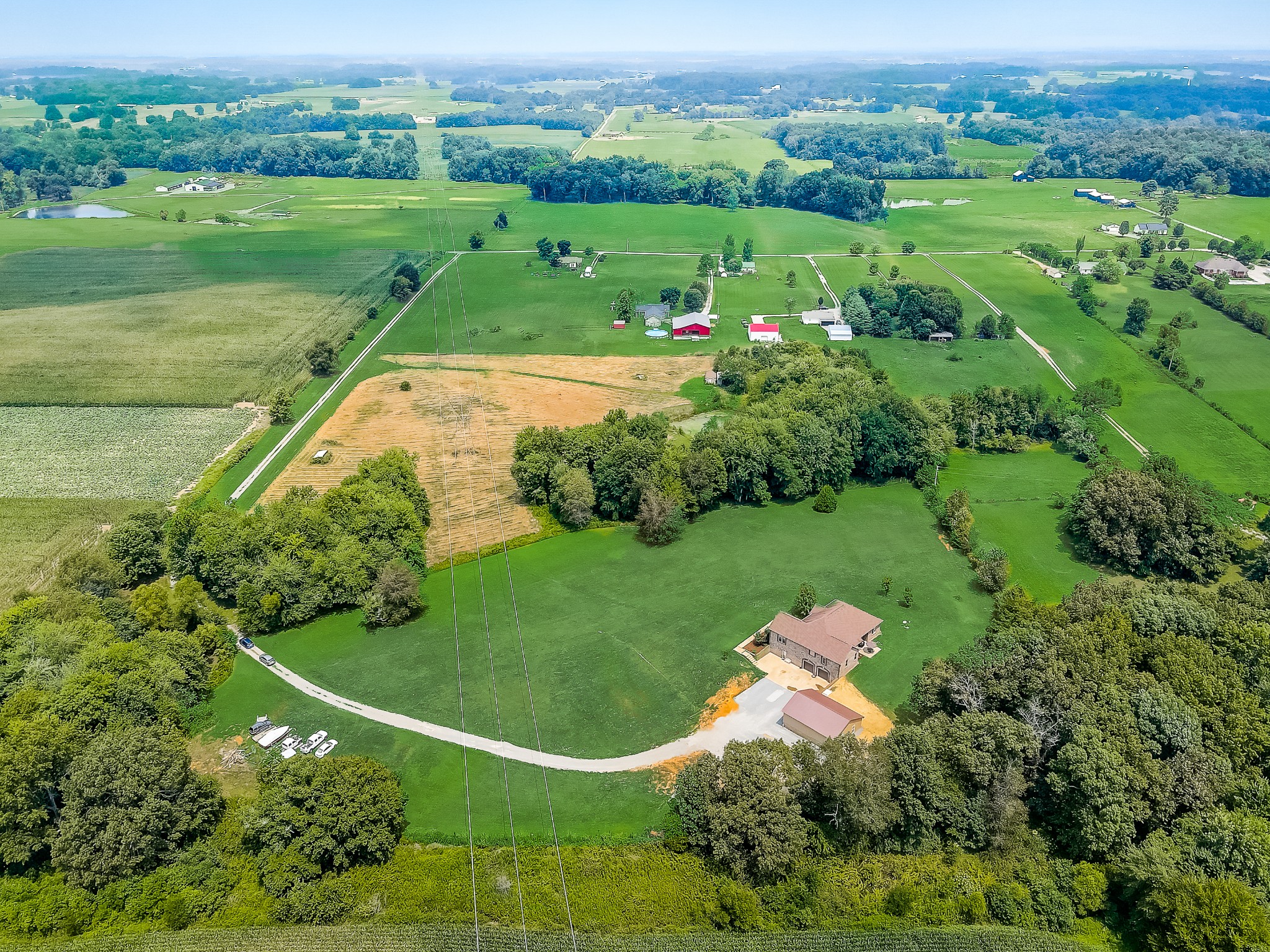 6745 Lovel Cook Road Springfield, TN 37172 - Photo 40 of 45 an aerial view of a houses with outdoor space and street view