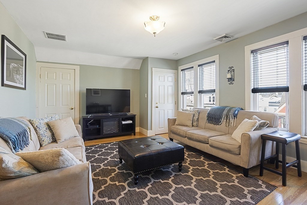 29 Ocean Avenue, Unit 4 Salem, MA 01970 - Photo 6 of 32 a living room with furniture and a flat screen tv