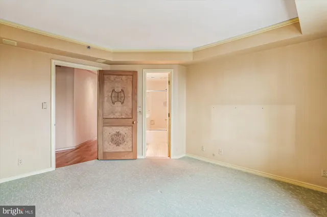 a view of an empty room