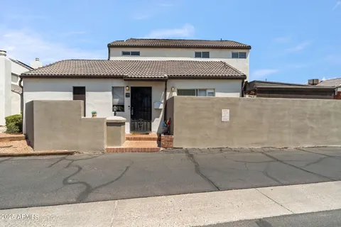 a front view of a house